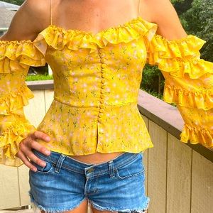 Divine Heritage Ruched Blouse